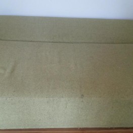 Schlafcouch Sofa gebraucht grün Holz Polster 1