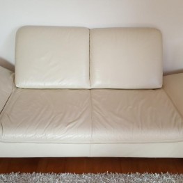 Leder Couch weiss Creme Hersteller Koinor 1