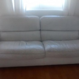Verschenke Weißes Leder-Sofa  der Fa. Poltrona Frau 1