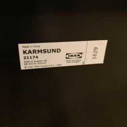 Kleiner, schwarzer Spiegel / Standspiegel (IKEA KARMSUND) 2