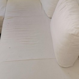 Weiße Eckcouch / Sofa / Couch  1