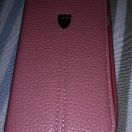 Handyhülle Lederimitat pink Samsung S 5