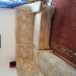 Couch mit Bettfunktion +Sessel mit Hocker 1