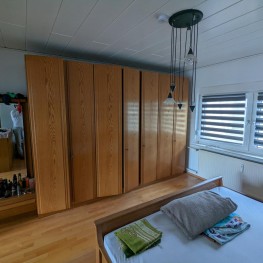 Stark Holz Volles Schlafzimmer mit 2*2m Bett + Matratze