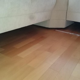 Sofa/Couch Rundecke Beige hell 1