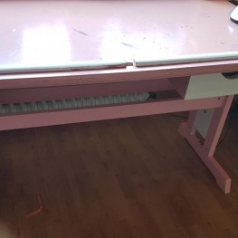 Kinder Schreibtisch rosa weiß