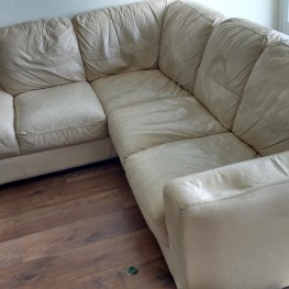 Leather corner sofa/ Leder-Ecksofa