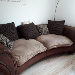 Sofa, Sessel und Tisch / Kolonialstil 3-tlg.