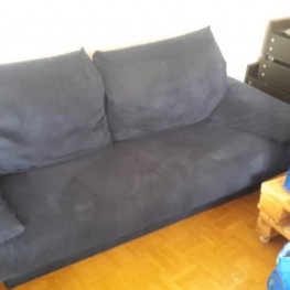 Blaue Rolf Benz Couch zu verschenken