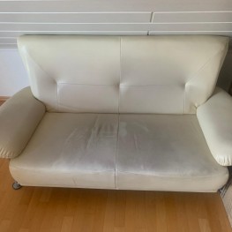 Zweisitzer Couch Kunstleder