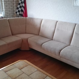 Sofa/Couch Rundecke Beige hell