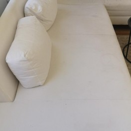 Weiße Eckcouch / Sofa / Couch  2