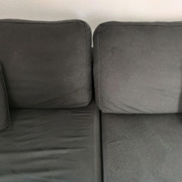 Schwarze Couch (3er) 2