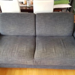 Sofa, grau-schwarz 2,5 Sitzer