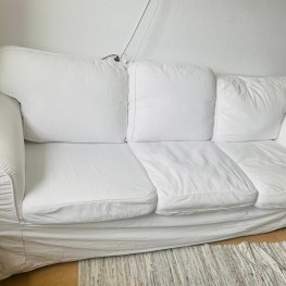 Weißes Sofa von Ikea (3-Sitzer)