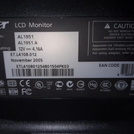 Acer AL1951 Monitor (eventuell Riss im Bild) 1