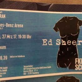 Tauschegesuch, Ed Sheeran Tickets