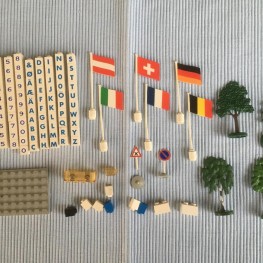 LEGO Bäume, Buchstaben, Fahnen