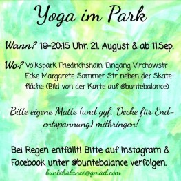 Yoga im Park [Berlin] 