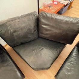 Leder Eck-Garnitur / Sofa / Couch  zu verschenken 2