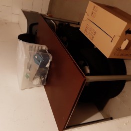 Schreibtisch dunkelbraun