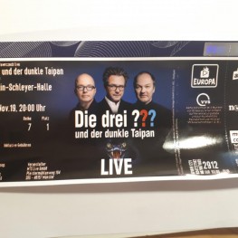 Ticket "Die drei ???" Jubiläumstournee 2019