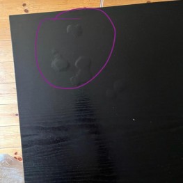 Ikea black table (150x75) 2