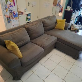 Ikea Ektorp 3er Sofa mit Récamiere