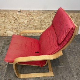 Ikea Poang armchair in red 2