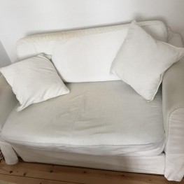 Weiss Bettsofa - White Sofa bed