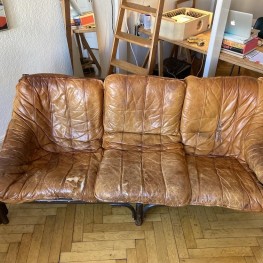 Leather/Bamboo Sofa 2