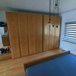 Stark Holz Volles Schlafzimmer mit 2*2m Bett + Matratze 1