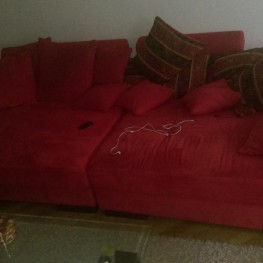 rotes big sofa