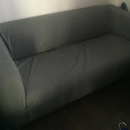 Sofa 2-Sitzer grau