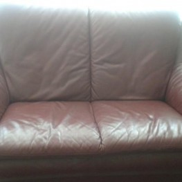 Leder-Couch-Garnitur 1