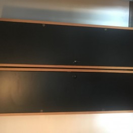 Büroaktenschränke mit Fachböden aus Holz Schwarz 